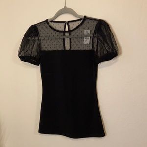 New Express puffed sleeves top